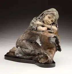 美女雕塑家angela,作品更美还是人更美