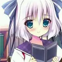 女生头像动漫白色头发