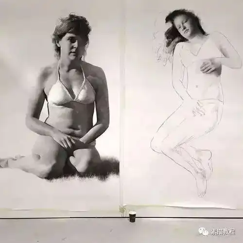 她只用一根炭笔,创作出一幅幅2.5米高素描,细节令人震撼