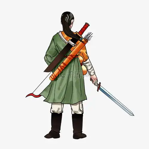 古风女侠客拿剑头像