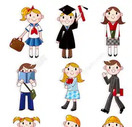 卡通学生设计矢量素材矢量图免费下载eps格式编号17010557千图网