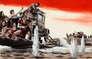 充满战地荷尔蒙浪漫的二战题材插画