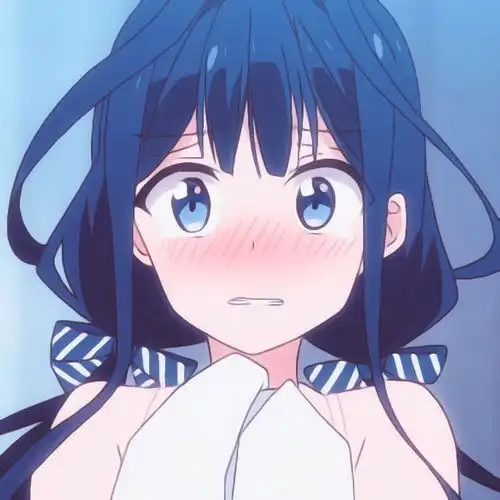 蓝色女生动漫头像