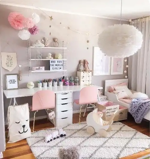 89平新房终于装好了,少女感爆棚的ins风格,婆婆夸我搭配有创意