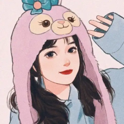 超仙的插画女生头像