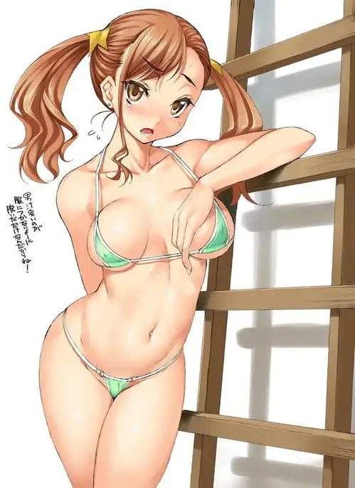 二次元少女头像真人比基