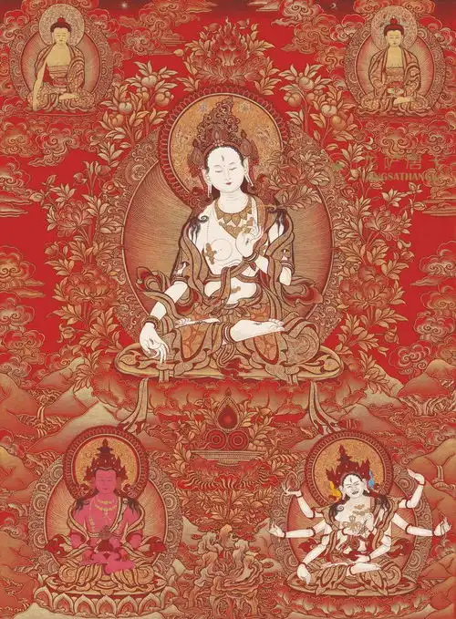 唐卡中的女性神明丨佛母度母空行母