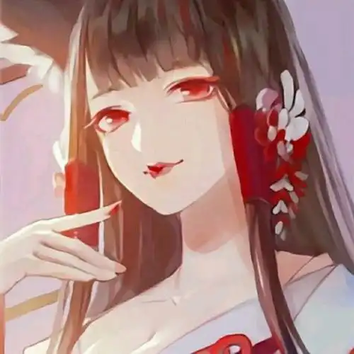 库洛米紫色头像女卡通简