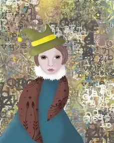 维多利亚,异想天开的女孩,异想天开,可爱,女子,殖民地,夫人,旧世界,迷人,巧妙,好奇