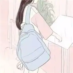 夕阳下的背影女生头像动漫头像