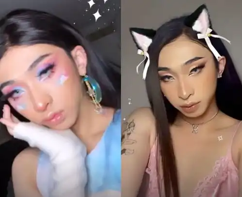 伊能静儿子出国旅行庆生,女装妩媚男装痞帅,蜘蛛蟑螂纹身太前卫