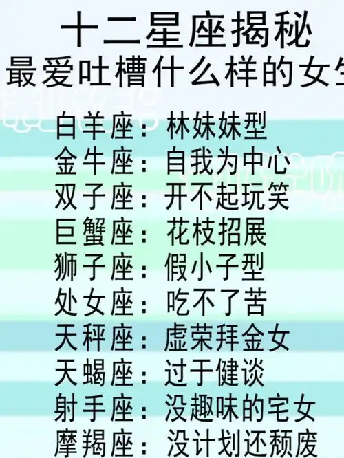 12星座说让他想分手的事见秀恩爱的反应,爱吐槽什么女生