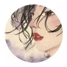 唯美插画女生头像