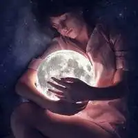 被灯缠绕着的女生头像微信头像图片大全