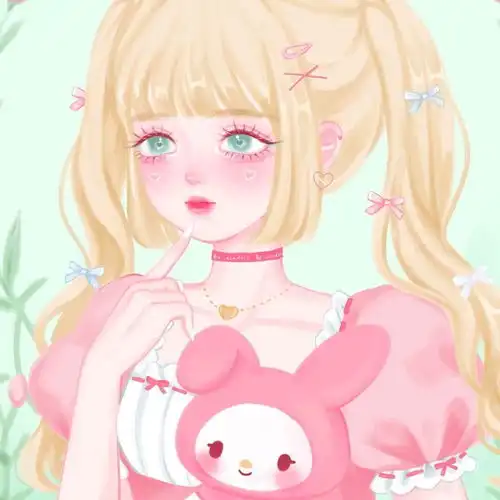 插画女生头像隔忘川,依稀醉梦轮回转,执笔绘朱颜