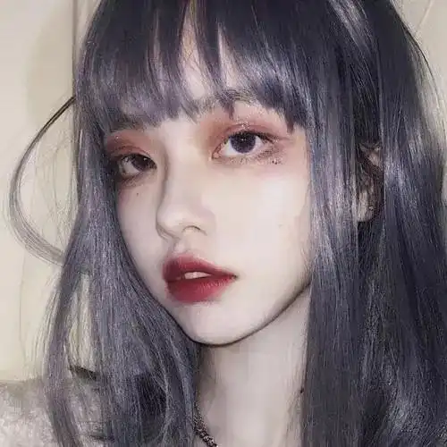 暗黑酷炫女生头像挑染