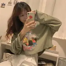 头像女生卡通韩版短款