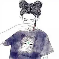 手绘女生头像霸气超拽