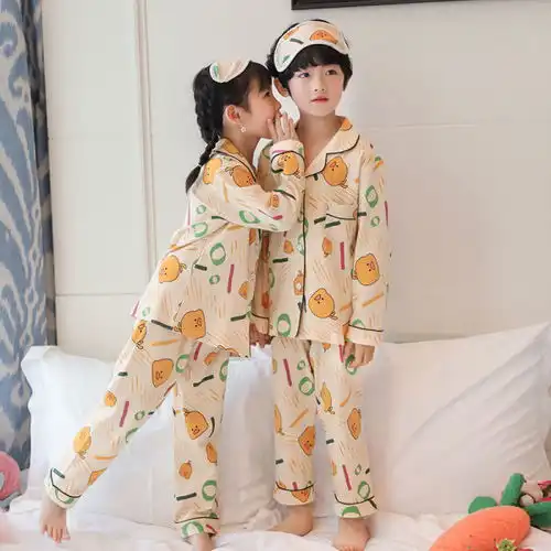 儿童睡衣男女童春秋夏季棉质长袖薄312岁公主宝宝小孩家居服套装