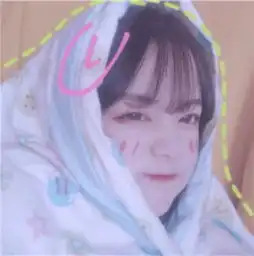 女生头像遮脸仙气可爱彭
