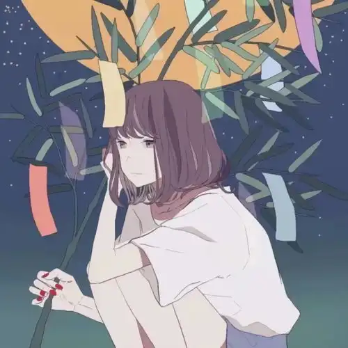 女生狼尾头像动漫