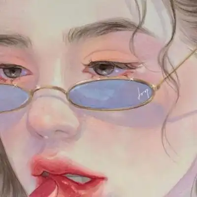 清新手绘女头像