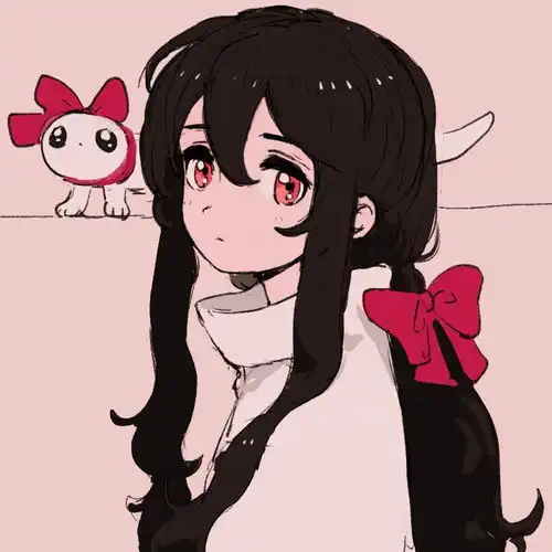 动漫女头裙角边的日落