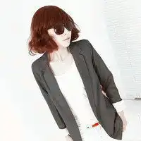 墨镜女头像唯美蓝绿色