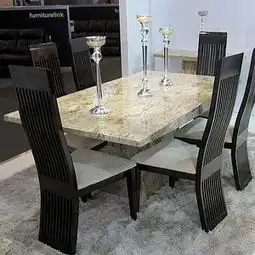 大理石餐桌图片效果图