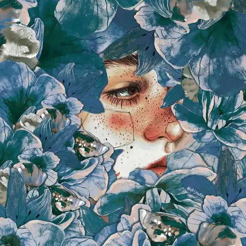 油画棒头像女生仙气智者