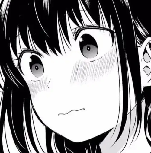 动漫头像黑白漫画风的可爱女头