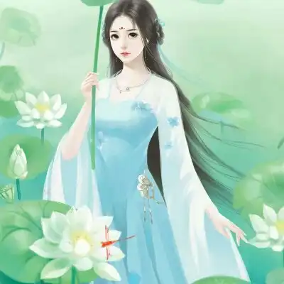 呆萌头像古风女生白蛇图