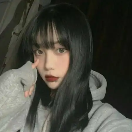 女生头像可爱真人,长发全靠自己拥有
