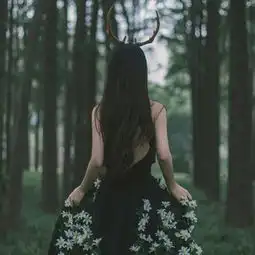求戴鹿角的女生头像壁纸也行,谢谢