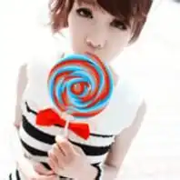 闺蜜头像是女生吃着棒棒糖的