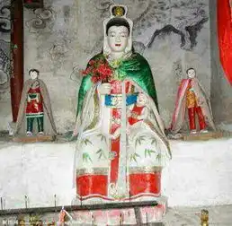 大家快来拜拜啊送子娘娘,百子图
