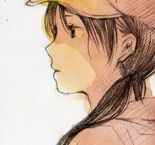 森女头像文艺范手绘水彩