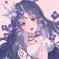 卡通红色头像女动漫少女