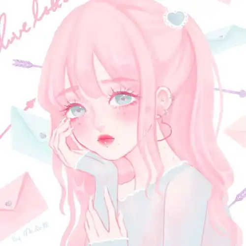 插画女生头像隔忘川,依稀醉梦轮回转,执笔绘朱颜