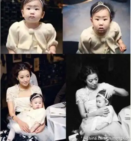 高颜值却生出丑闺女的明星父母,最后一位因女儿太丑被疑整容