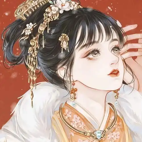 含鹿的女生头像古风