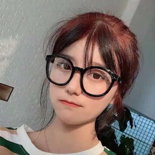 抖音同款复古黑色圆形大粗框眼镜女韩版素颜大脸平光近视眼镜框女