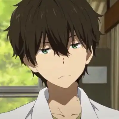 含鹿的女生头像冰菓