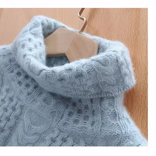 2019新款秋冬高领毛衣女学生韩版套头宽松打底针织衫慵懒