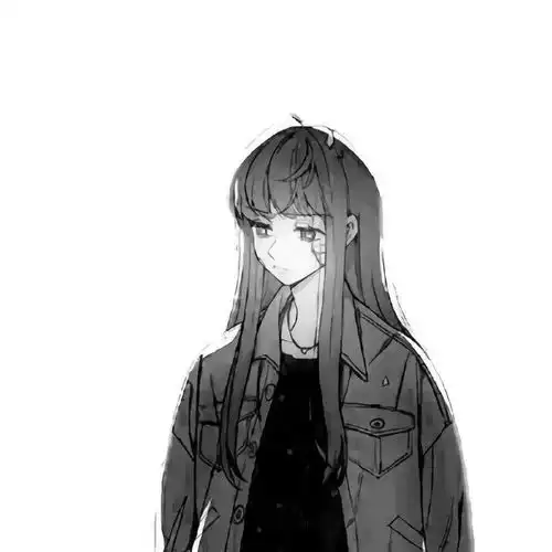 动漫女生头像小清新背景图