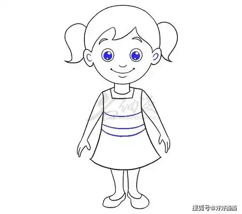 怎么绘画一个小女孩
