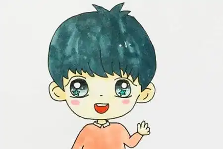小男孩简笔画
