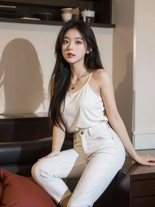 女生白色简约头像美女