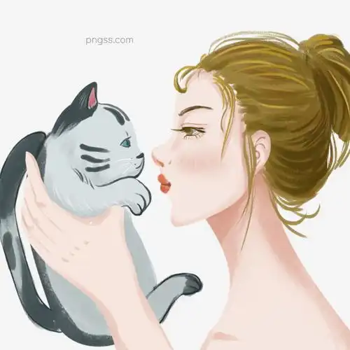手绘卡通猫与主人的日常元素图片大小2000x2000px图片尺寸2.67mb来自png搜索网pngss.com免费免扣png素材下载动物卡通卡通手绘可爱猫猫咪女孩亲密人物手绘风主人