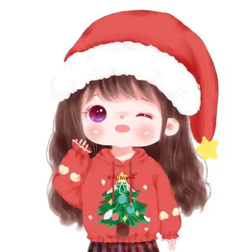 有亿点点可爱的q版萌娃圣诞节头像